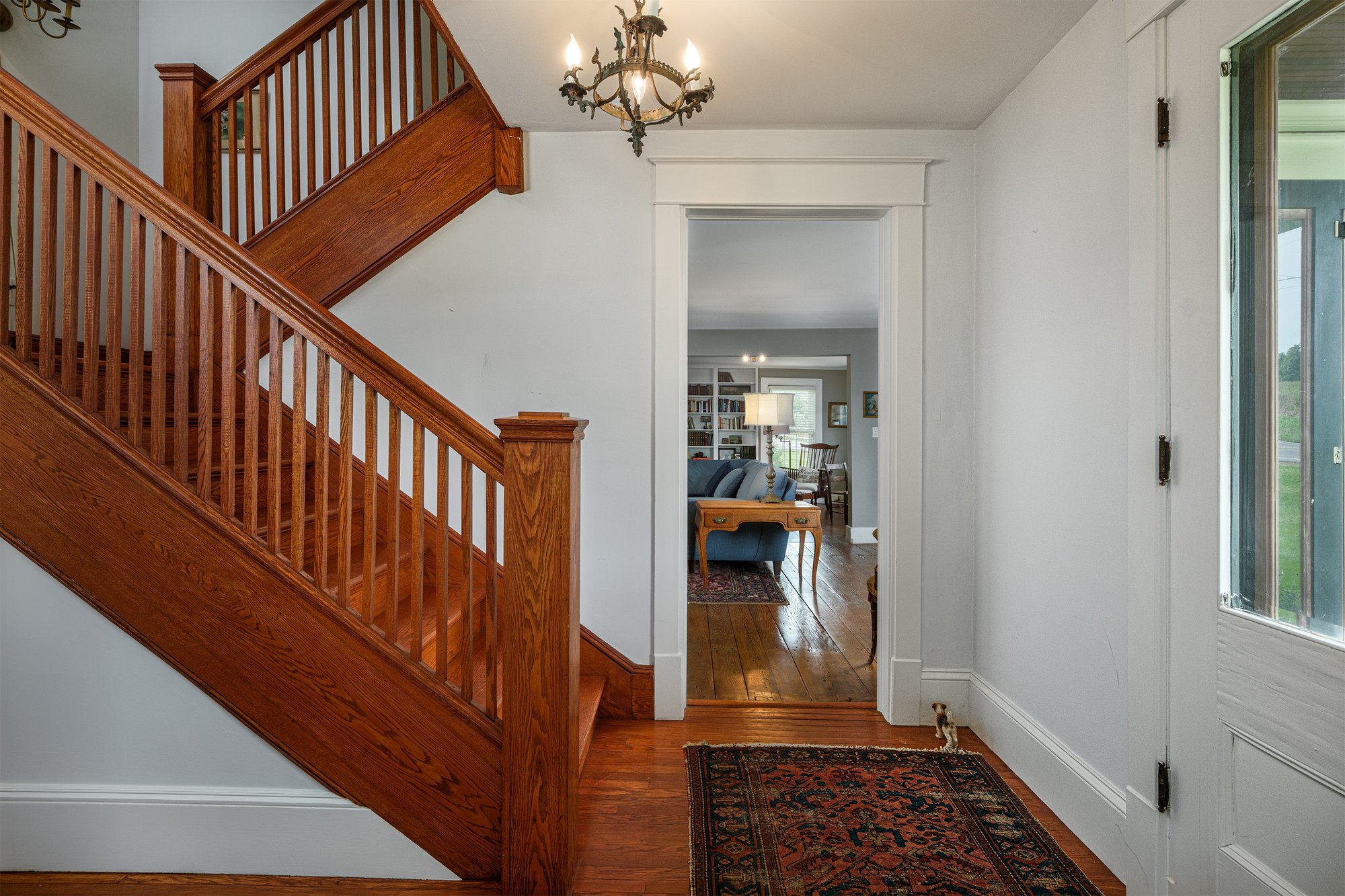 009 Classic Center Hall w Wide Oak Stairs -- 11440 County Highway 14