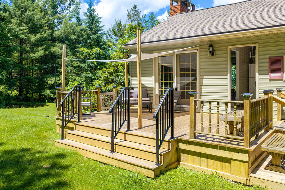 005 New Back Yard Deck -- 141 Hulbert Hill Rd
