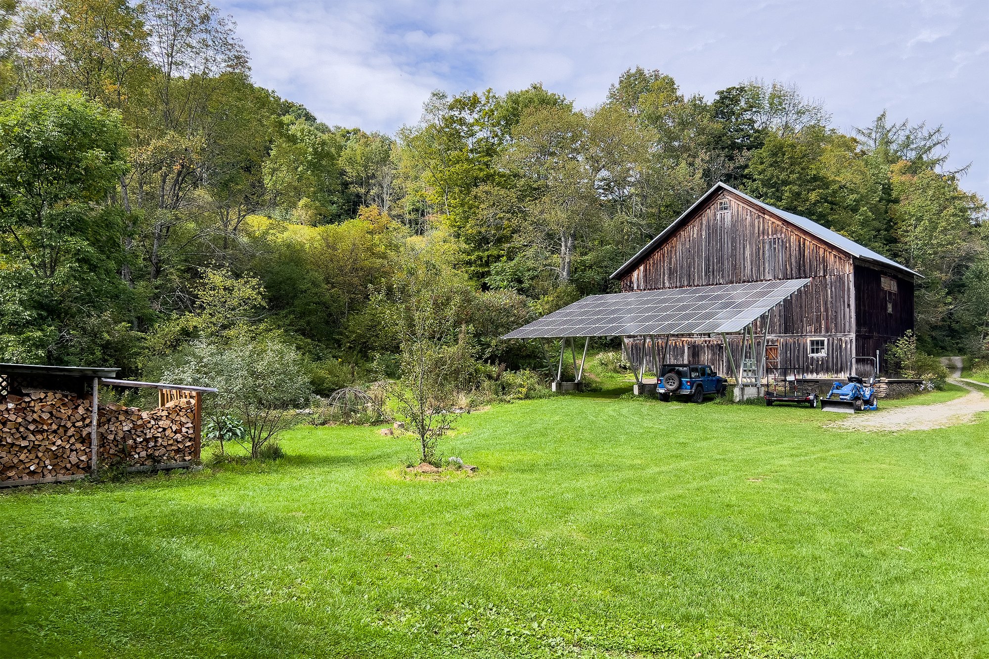 039 View to Restored Barn -- 1685 Dry Brook Rd