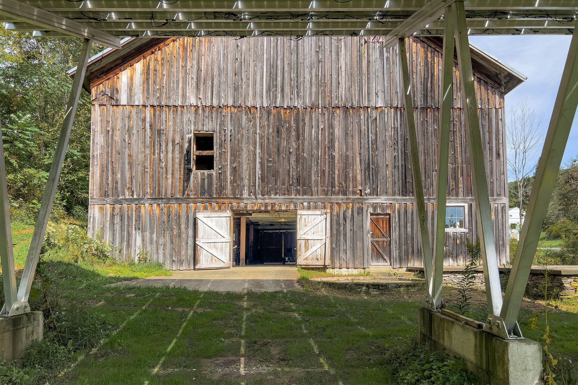 041 Under Solar Array & Restored Barn -- 1685 Dry Brook Rd